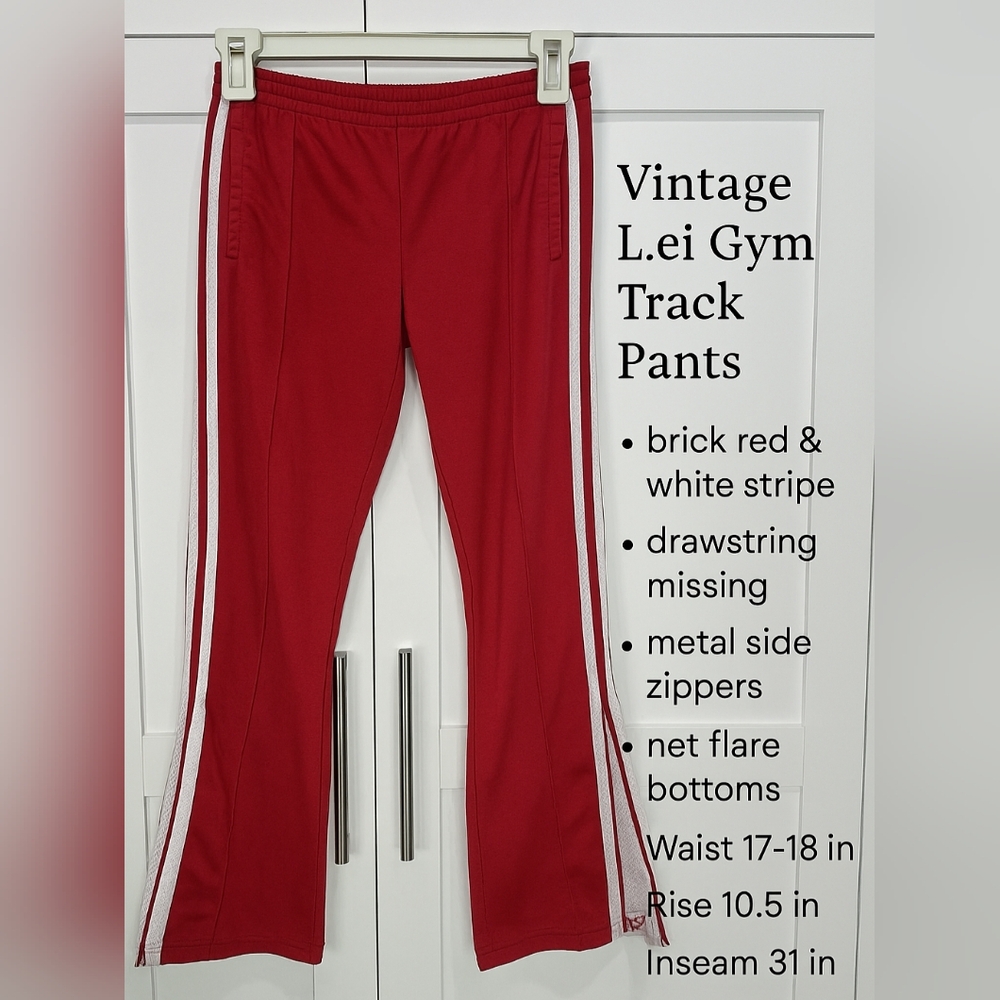 Vintage LEI Gym Track Pants – Y2K Vibes!